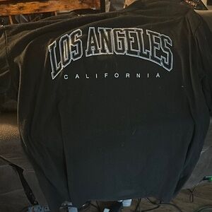 Oversized Black Los Angeles California T-Shirt